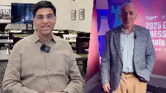 Viswanathan Anand and Garry Kasparov