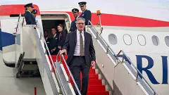 United Kingdom Prime Minister Keir Starmer arrives in Mumbai