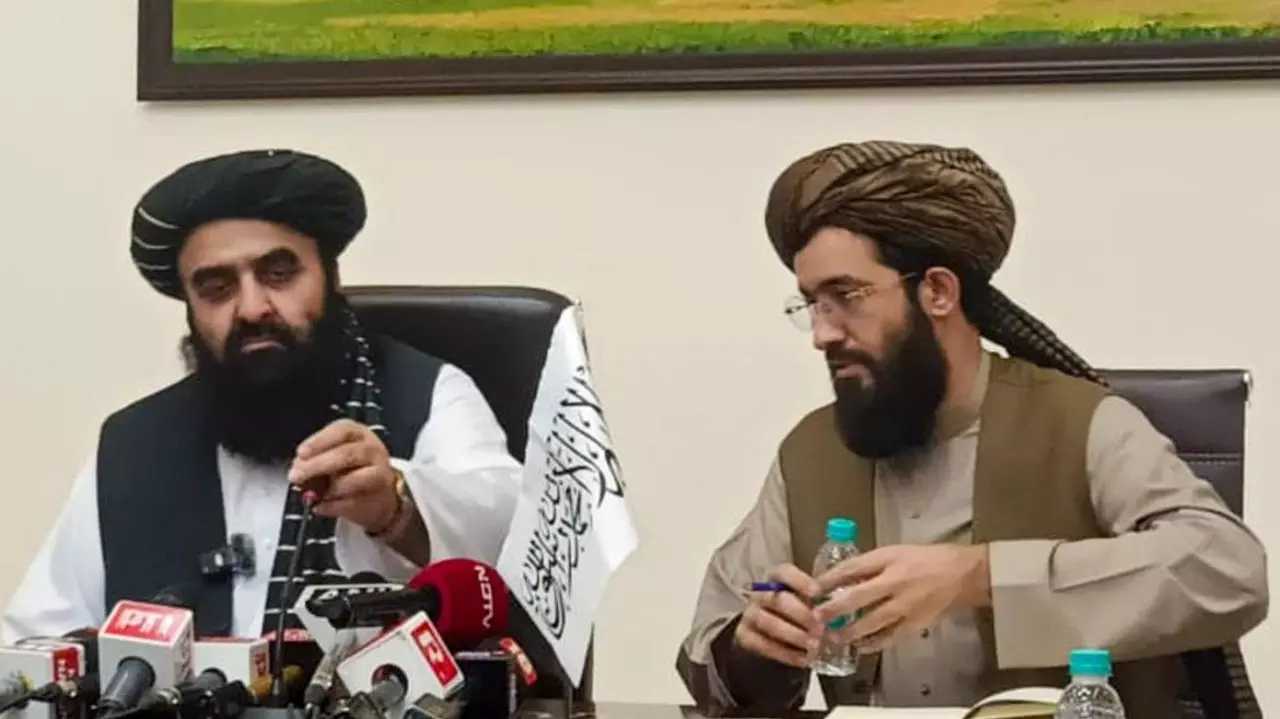 Afghan Foreign Minister Amir Khan Muttaqi presser