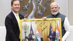 US Ambassador-Designate Sergio Gor meets Modi, gifts PMs photo with Trump