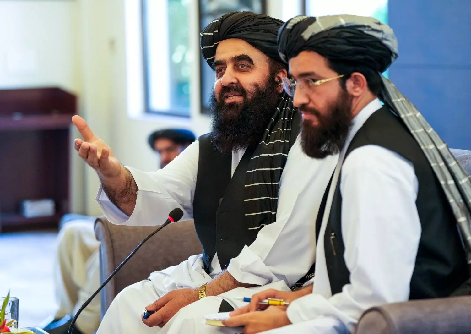 Afghan Foreign Minister Amir Khan Muttaqi press conference in New Delhi Afghan Foreign Minister Amir Khan Muttaqi press conference in New Delhi