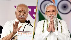 RSS chief Mohan Bhagwat and Prime Minister Narendra Modi