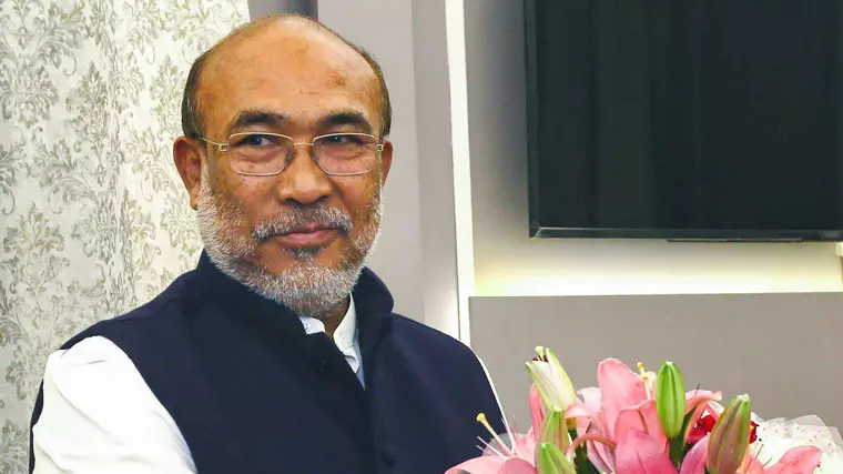 Biren Singh Manipur riots drugs violence