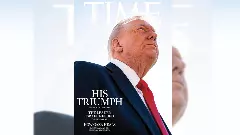 US President Donald Trump on the Time magazine cover
