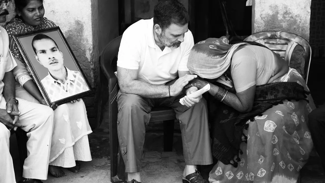 ‘Threatened, not allowed out’: Rahul on family of Dalit man killed in UP