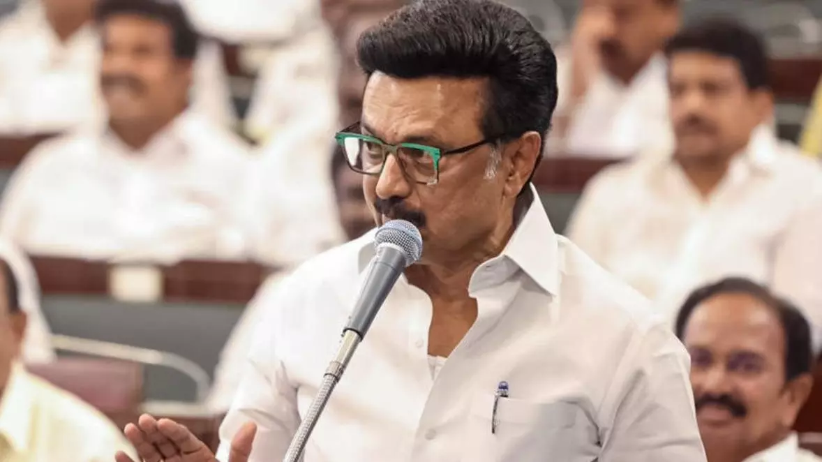 MK Stalin in Tamil Nadu Assembly