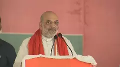 Union Home Minister Amit Shah addressing a rally in Bihar’s Saran district