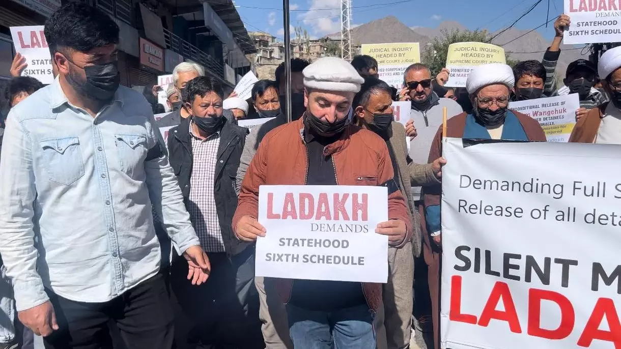 Ladakh statehood: Leh faces curbs, internet ban; Kargil holds silent march