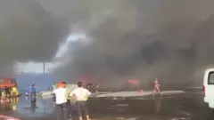 Fire at Hazrat Shahjalal International Airport in Dhaka