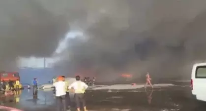 Fire at Hazrat Shahjalal International Airport in Dhaka Fire at Hazrat Shahjalal International Airport in Dhaka