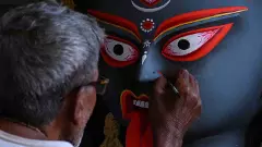 Kolkata green fireworks crackers Kali Puja Diwali