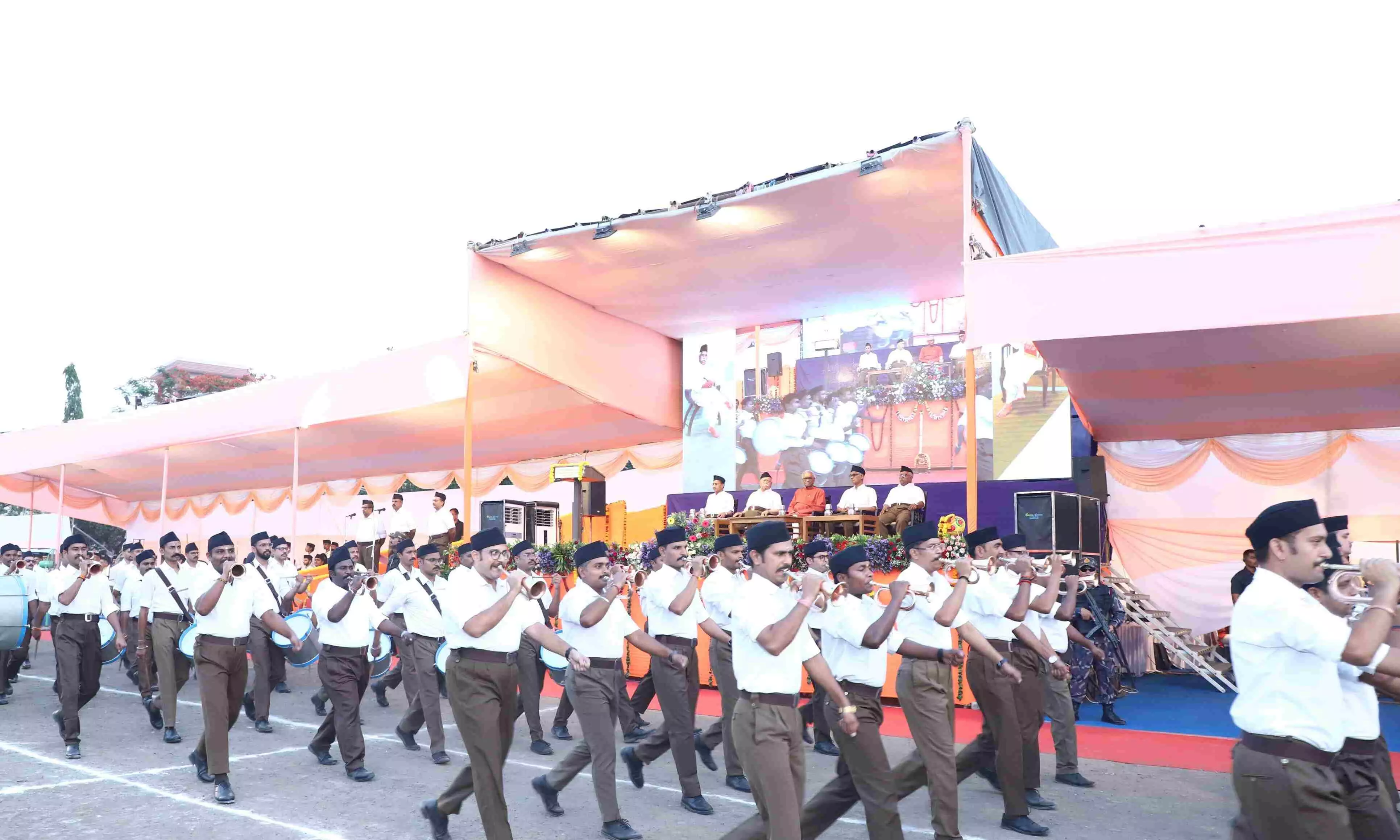 RSS march in Karnataka RSS march in Karnataka