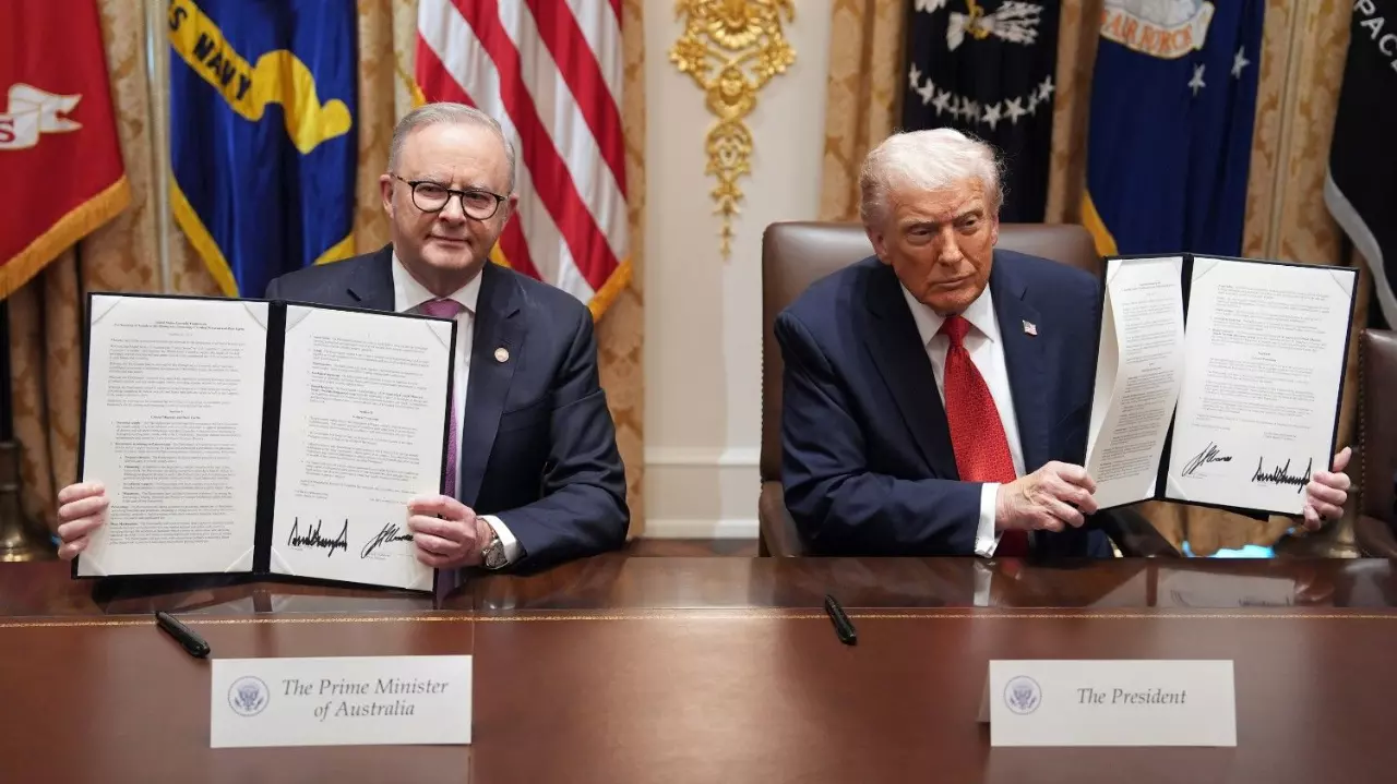 Donald Trump, Anthony Albanese Donald Trump, Anthony Albanese