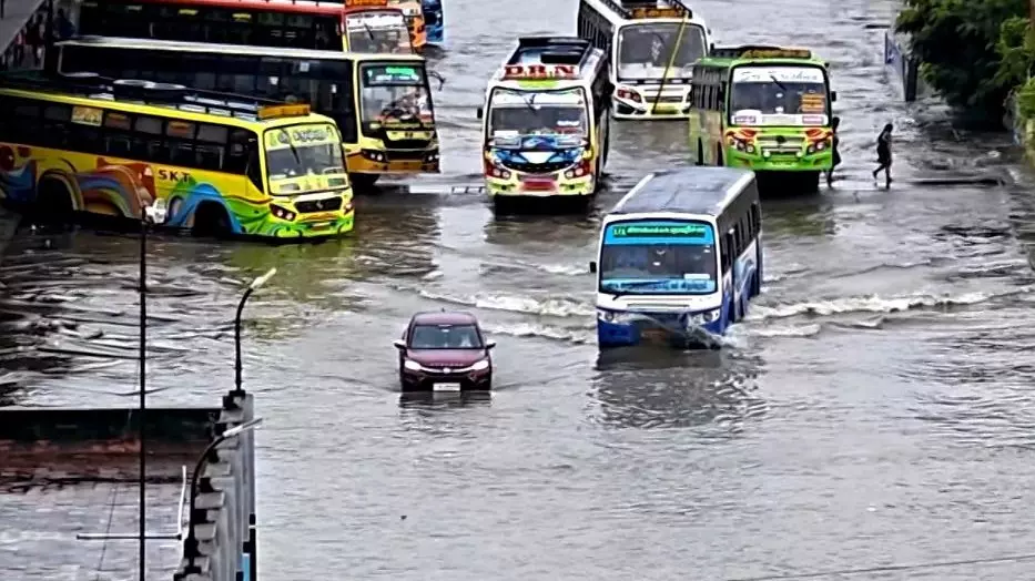 Heavy rain in Tamil Nadu