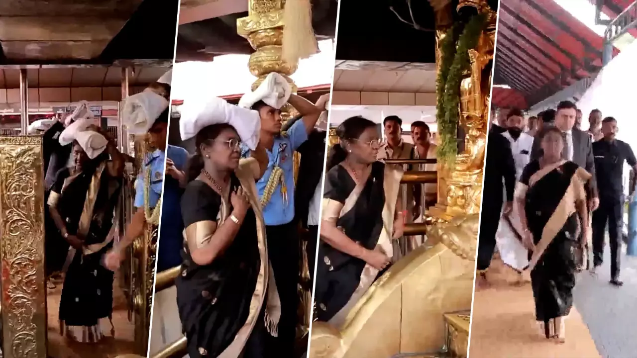 President Droupadi Murmu in Sabarimala Ayyappa temple