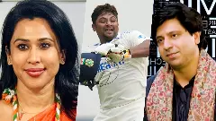 Shama Mohamed (left) Sarfaraz Khan (centre) Shehzad Poonawala (right)