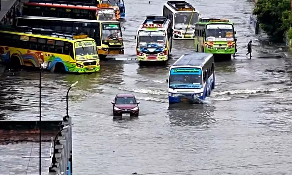 Heavy rain in Tamil Nadu Heavy rain in Tamil Nadu