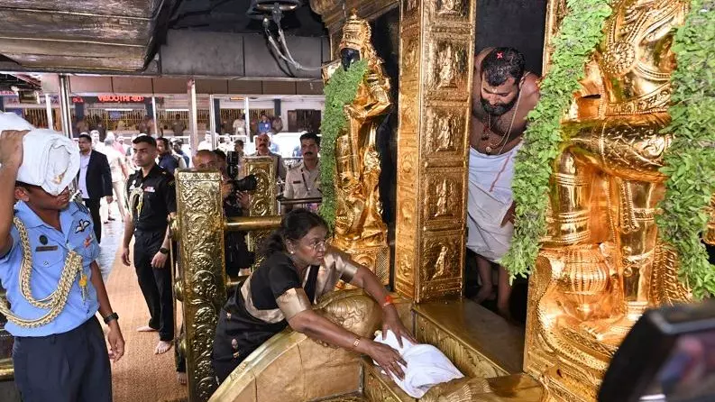 Droupadi Murmu in Sabarimala