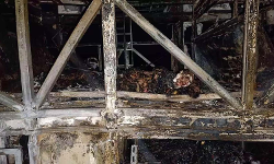 Kurnool bus tragedy: Charred remains of passengers inside the bus