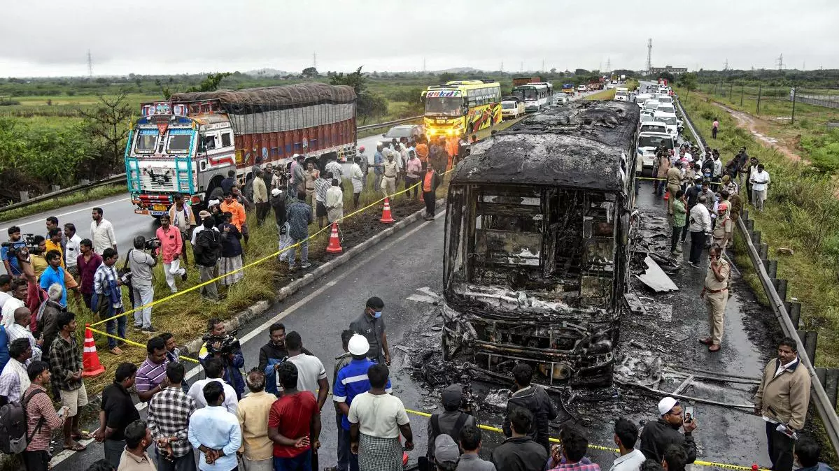 Kurnool bus fire accident
