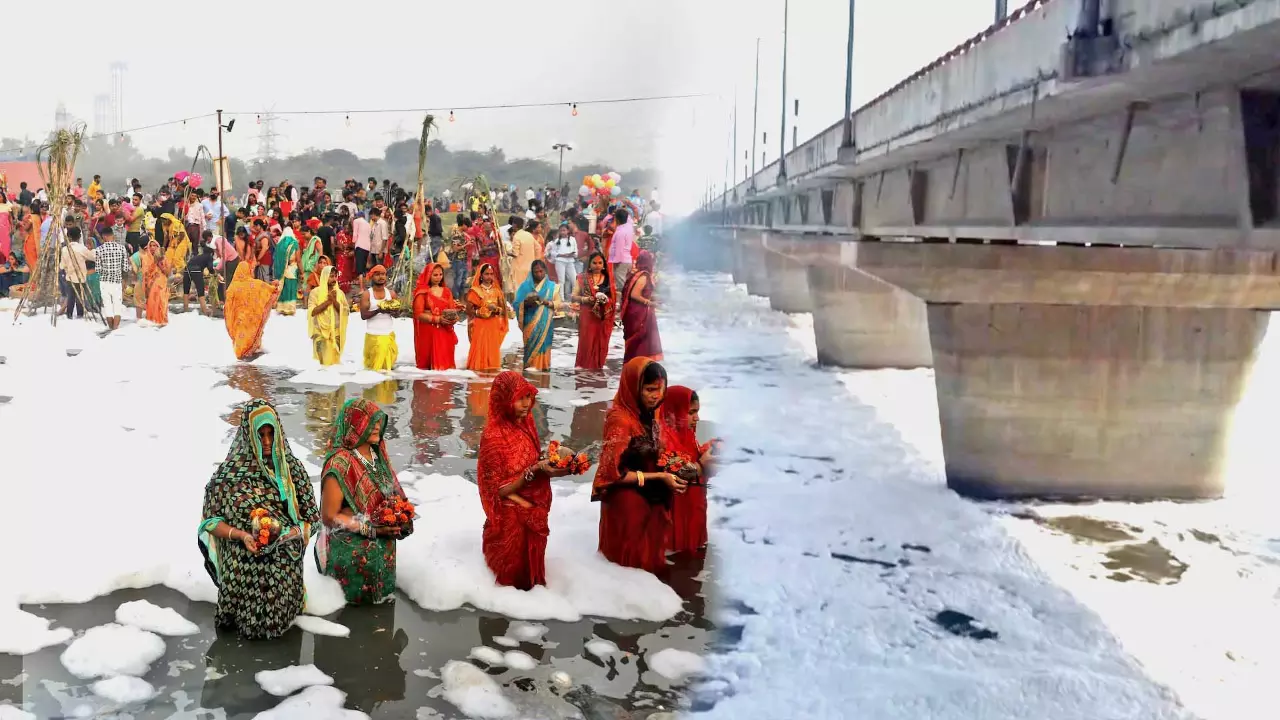 Chhath Puja: Row over special pond ahead of PM Modi’s holy dip in polluted Yamuna