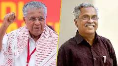 Pinarayi Vijayan (left), Binoy Viswam