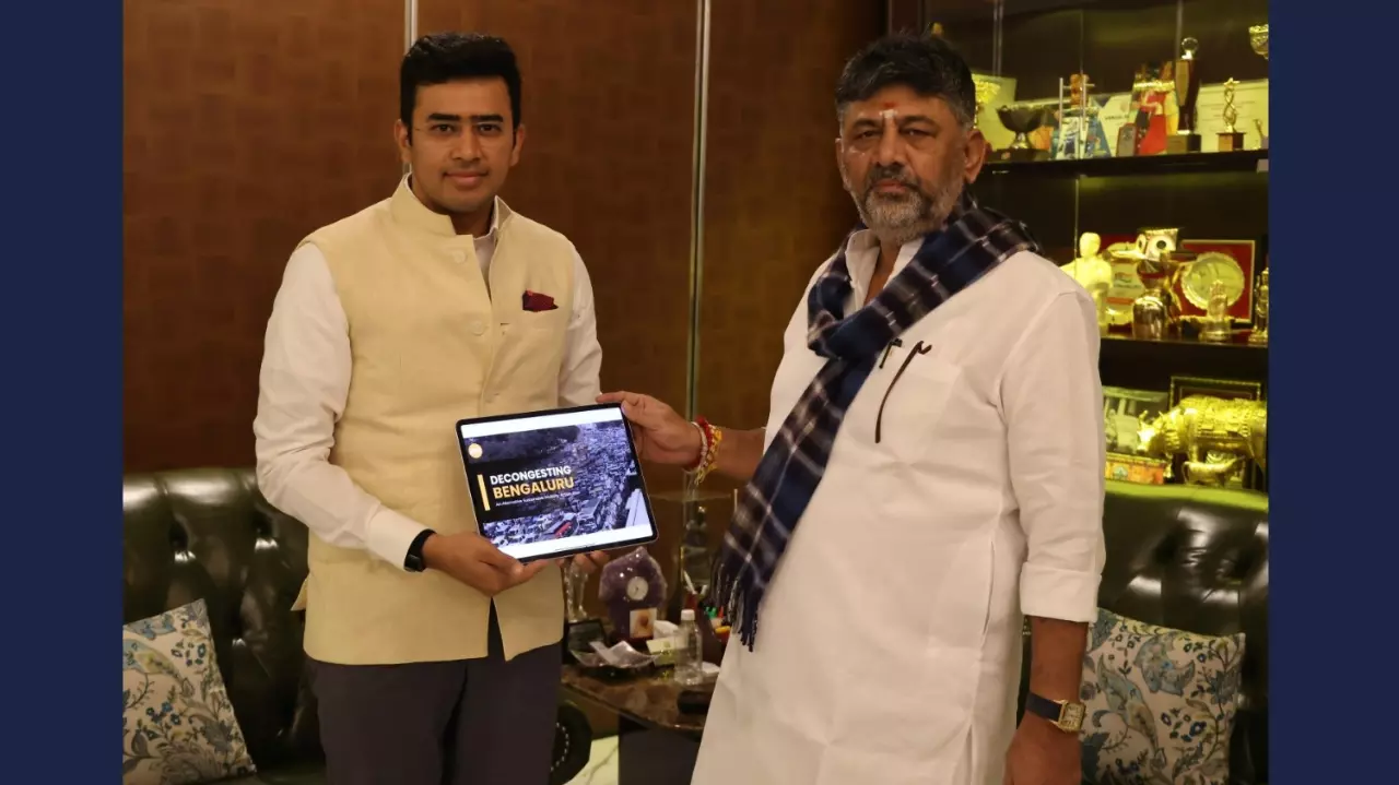 Tejasvi Surya, DK Shivakumar