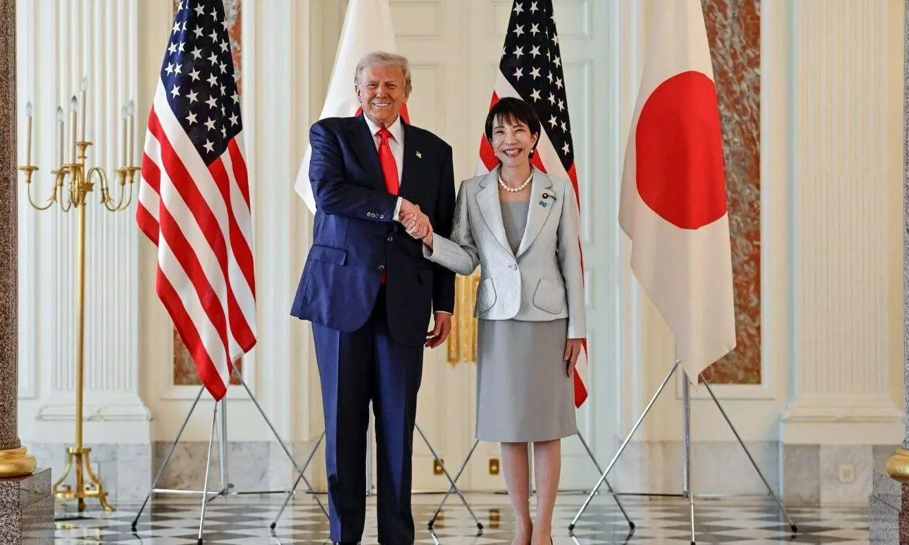 US President Donald Trump and Japanese Prime Minister Sanae Takaichi US President Donald Trump and Japanese Prime Minister Sanae Takaichi