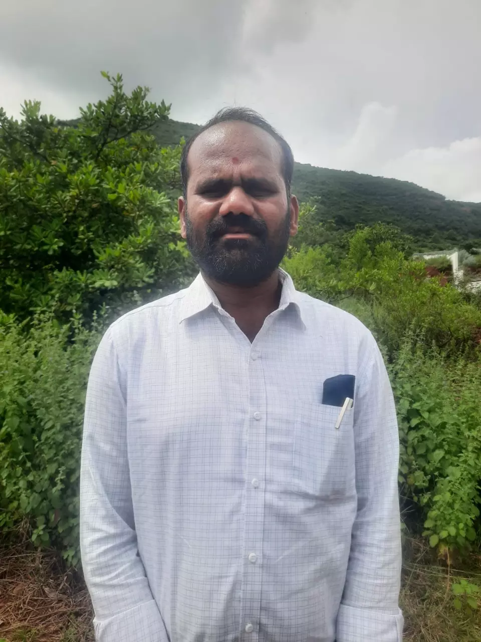 Tarluwada sarpanch BRB Naidu. Photo by B Koteshwara Rao Tarluwada sarpanch BRB Naidu. Photo by B Koteshwara Rao