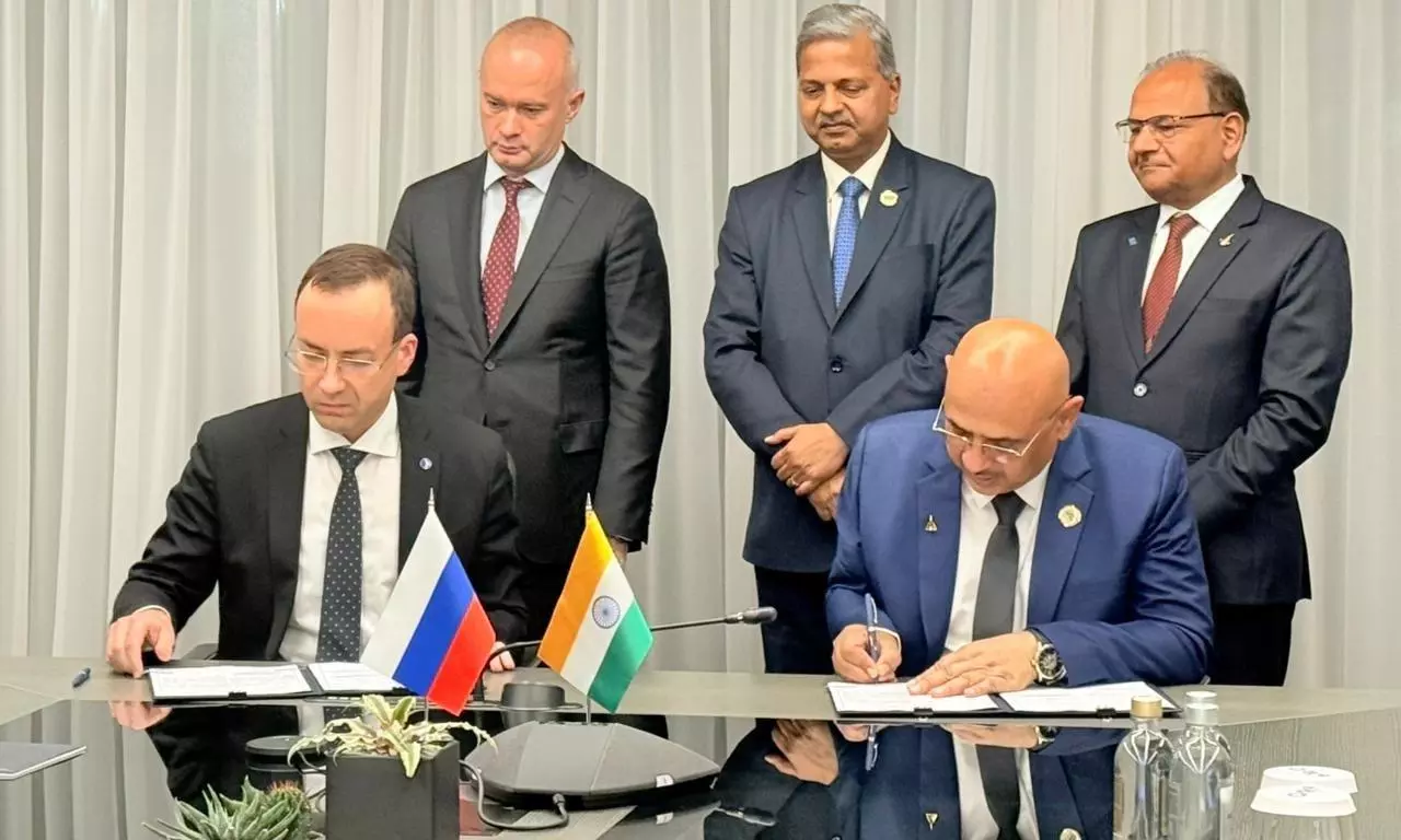 The MoU was signed in Moscow on October 27 by Prabhat Ranjan from HAL and Oleg Bogomolov from UAC The MoU was signed in Moscow on October 27 by Prabhat Ranjan from HAL and Oleg Bogomolov from UAC
