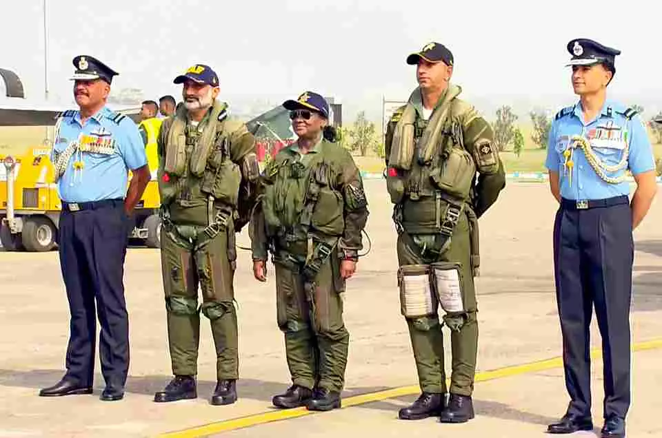 President Murmu takes sortie in Rafale fighter jet in Haryanas Ambala President Murmu takes sortie in Rafale fighter jet in Haryanas Ambala