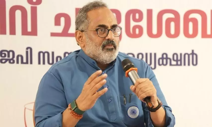 Kerala BJP President Rajeev Chandrasekhar Kerala BJP President Rajeev Chandrasekhar