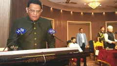 Former cricketer Mohammad Azharuddin swears in as Telangana minister