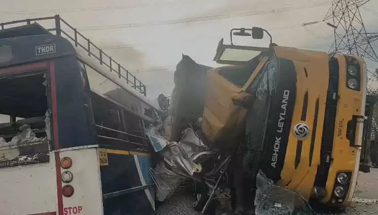 Telangana Bus-Truck Collision Kills 20; PM Modi, CM Revanth Reddy Announce Relief, Probe Ordered
