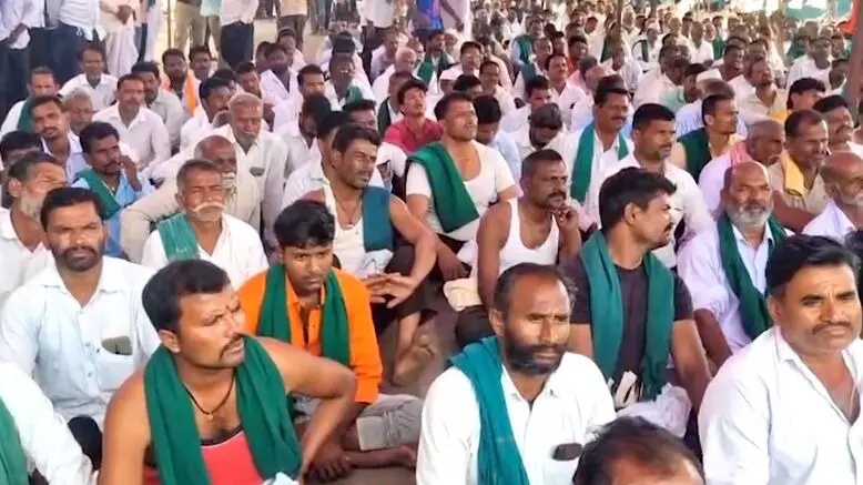 farmers protest in Karnataka