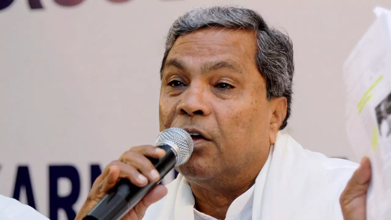 Karnataka CM Siddaramaiah