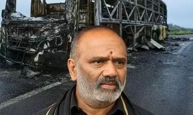 Owner of the Vemuri Kaveri Travels bus, Vemuri Vinod Owner of the Vemuri Kaveri Travels bus, Vemuri Vinod