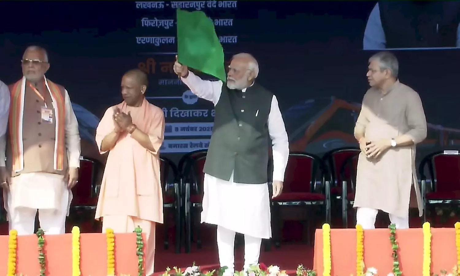 Narendra Modi flags off Vande Bharat Express trains in Varanasi