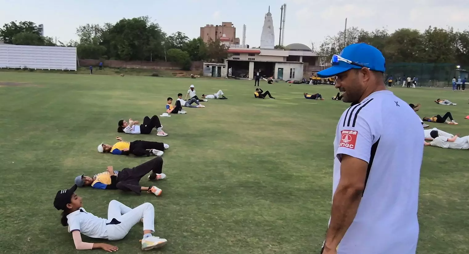 Coach Rohit Jhalani at the Jaipuria Cricket Academy. Photo by Siddhaarth Mahan Coach Rohit Jhalani at the Jaipuria Cricket Academy. Photo by Siddhaarth Mahan