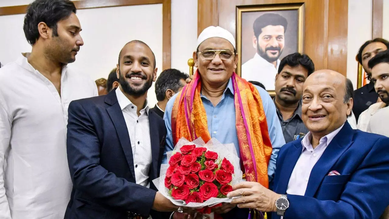 Mohammad Azharuddin takes charge