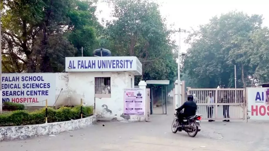 Delhi blast, Al falah university
