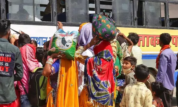 Migrant workers in Rajasthan Migrant workers in Rajasthan
