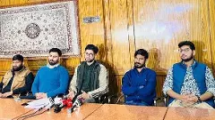 JKSA representatives addressing media - kashimiri students appeal to PM Modi