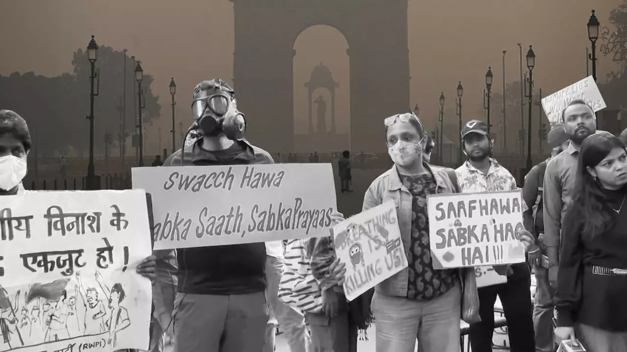 Delhi pollution protest erupts again as citizens demand right to breathe