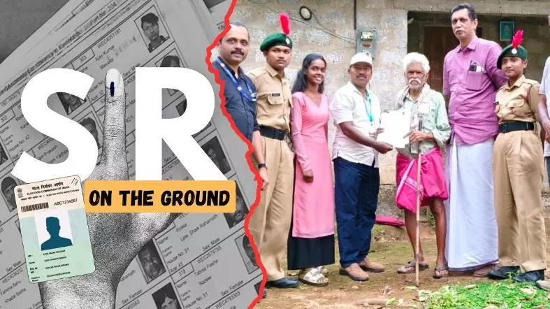 voter enumeration form being distributed in Kerala