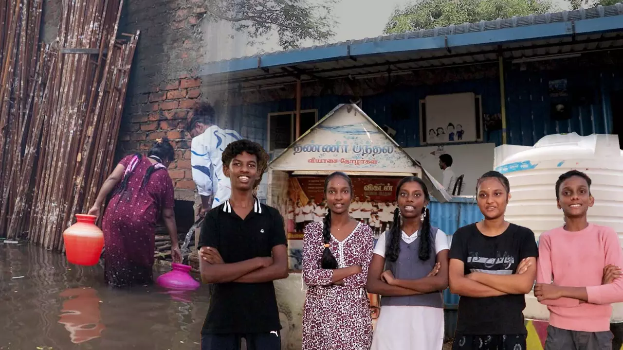 Vyasarpadi children are taking charge before the rains