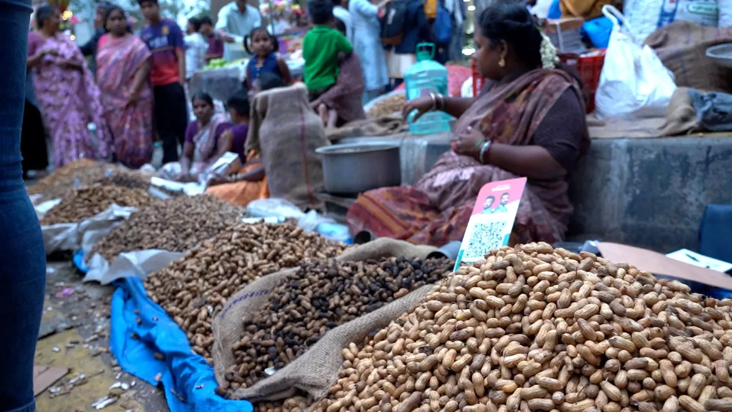 Groundnut being sold at the fair. Photo: Raghu RD Groundnut being sold at the fair. Photo: Raghu RD