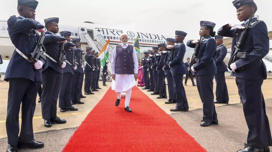 PM Modi in Johannesburg, South Africa
