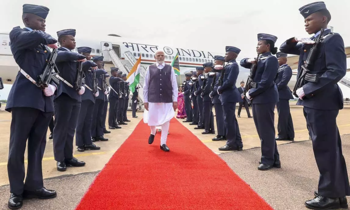PM Modi in Johannesburg, South Africa