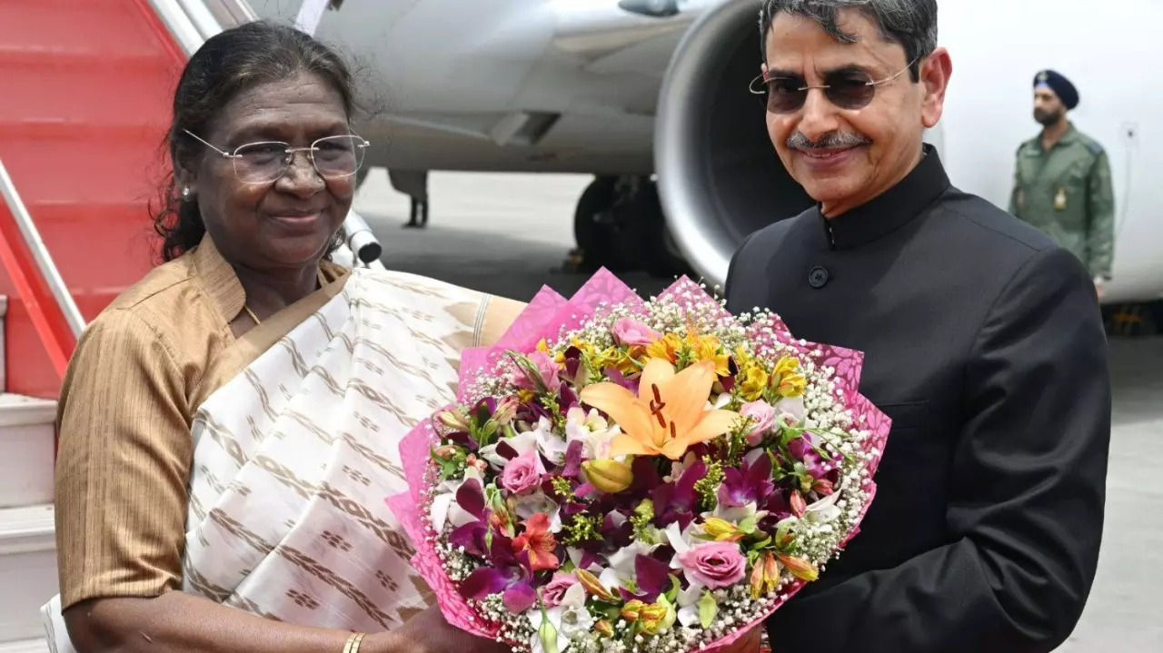 President Droupadi Murmu with Tamil Nadu Governor RN Ravi